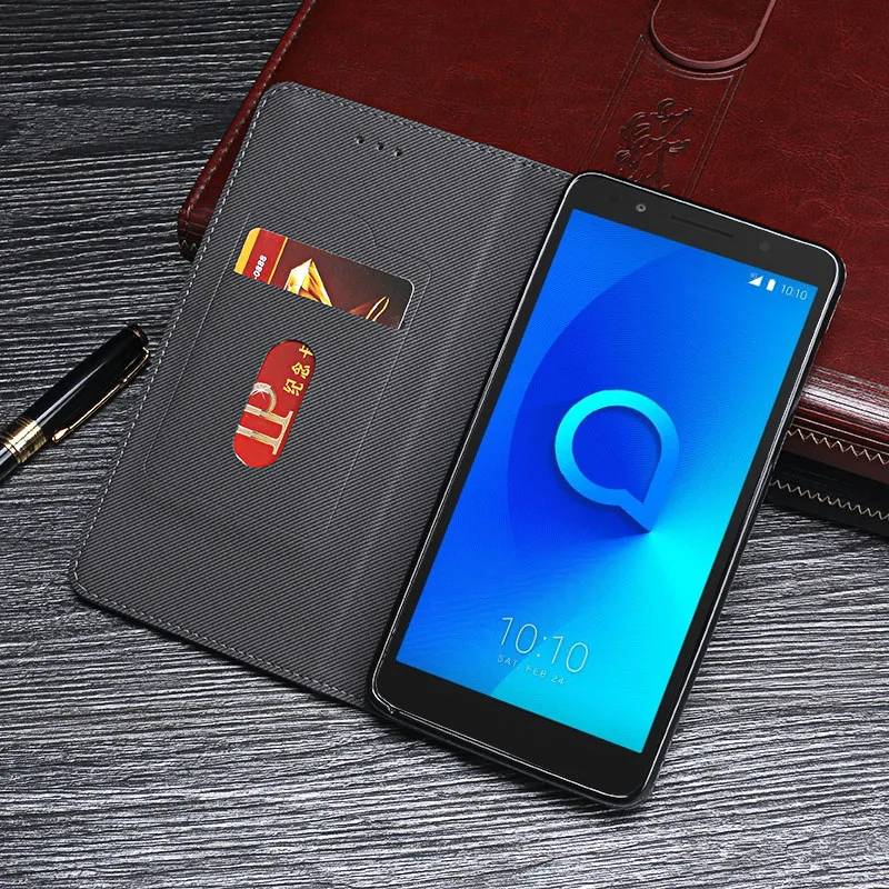 Чехол для телефона Alcatel 1X чехол кожаный флип Coque Роскошные Защитная крышка 5059D 5059A