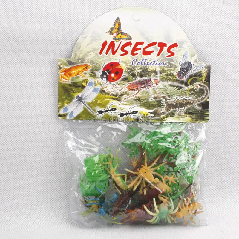 17 шт./лот аниме в виде насекомых стимуляция мира фигурки животных игрушки