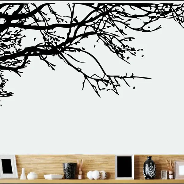 90 * 60 см декор потрясающие ветке дерева съемный кроватями росписи искусства