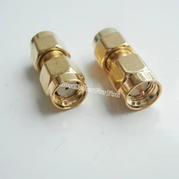 10pcs rp sma rpsma male female pin jack to sma male straight rf connector adapter
