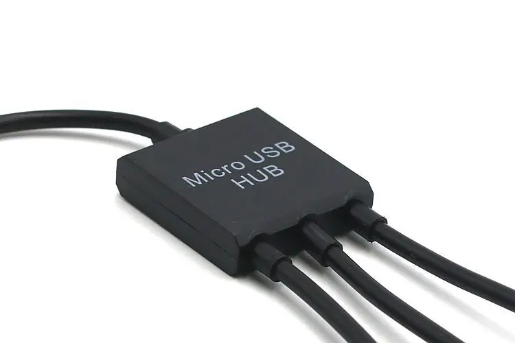 3 в 1 Многофункциональный двойной микро USB хост OTG концентратор адаптер кабель
