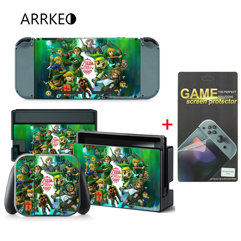 Виниловая наклейка ARRKEO break of the Wild на кожу для Nintendo Switch NS консоль контроллера Joy Con