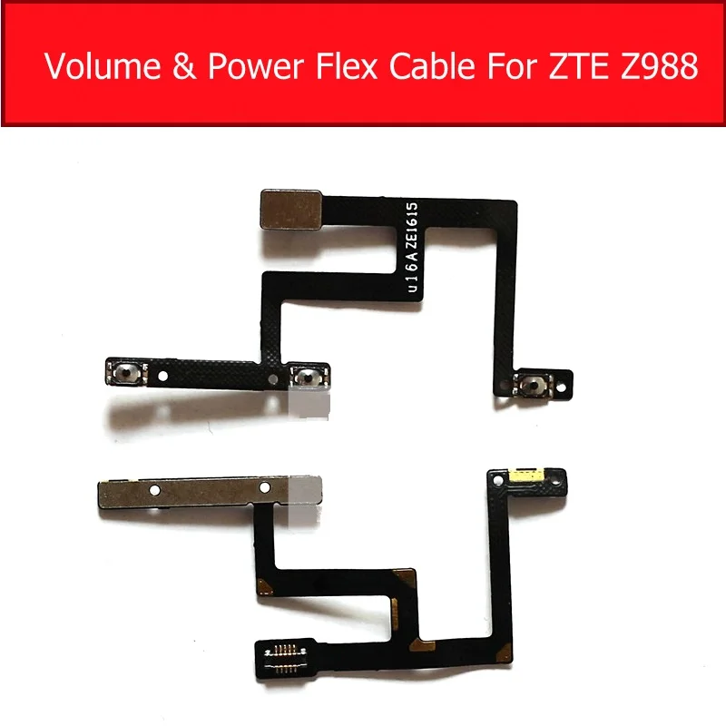 

On /OFF Power & Volume Flex Cable For ZTE Grand X Max2 Z988 Audio Control key Button & Power Sleep Switch replacement Repair
