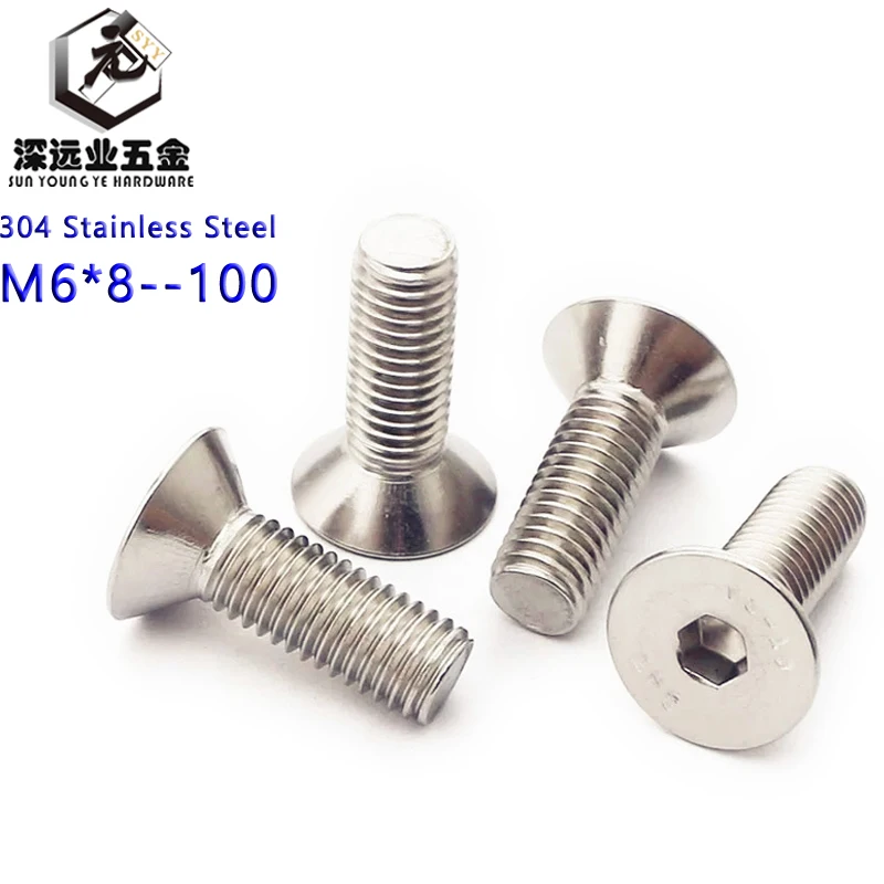 Винты DIN7991 M6 GB2673 ISO10642 JISB1194 с шестигранной головкой машинные из нержавеющей | Винты -33013589737