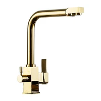 filter kitchen faucet drinking water single hole black hot cold brass square gold pure water sinks deck mounted mixer tap