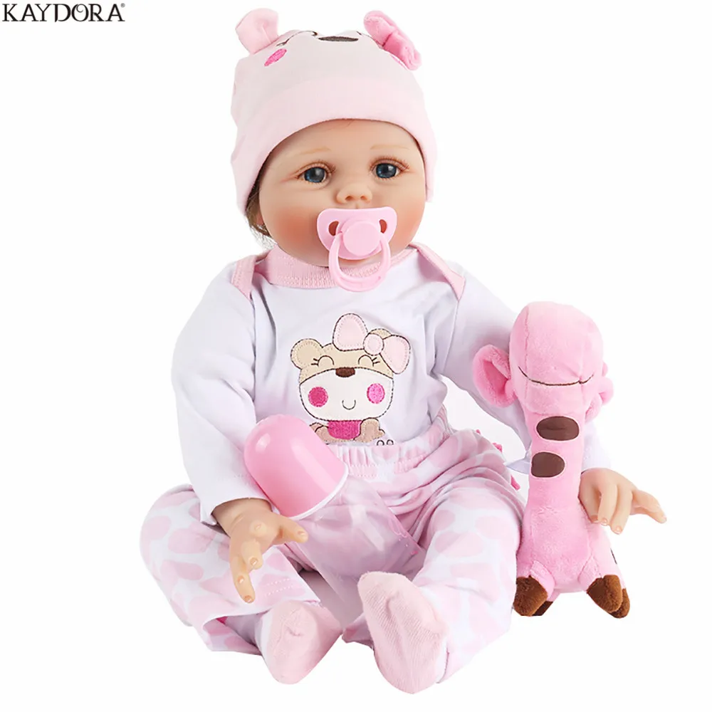 KAYDORA Reborn Baby Dolls 22 дюйма 55 см мягкие силиконовые виниловые реалистичные куклы для
