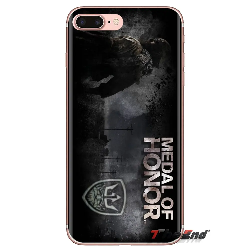 Transparent TPU Bag Case Medal of Honor Logo shooting game For iPod Touch Apple iPhone 4 4S 5 5S SE 5C 6 6S 7 8 X XR XS Plus MAX |