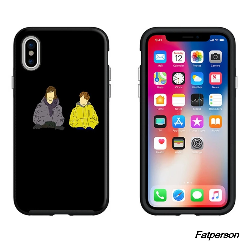 Netflix темно-черный мягкий силиконовый чехол для телефона из ТПУ Apple iPhone X 8 8plus 7 7plus 6