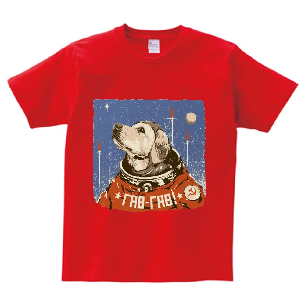 Детская футболка с принтом СССР и гагагарина дизайнерские топы для мальчиков