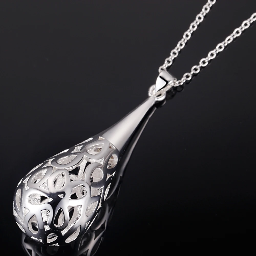 Горячая цепочка ожерелье женщин роскошный пункт моды капли воды 925