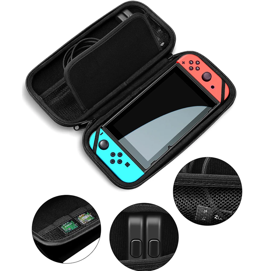 Чехол для Nintendo Switch сумка хранения 2 закаленных стекла прозрачная оболочка 4