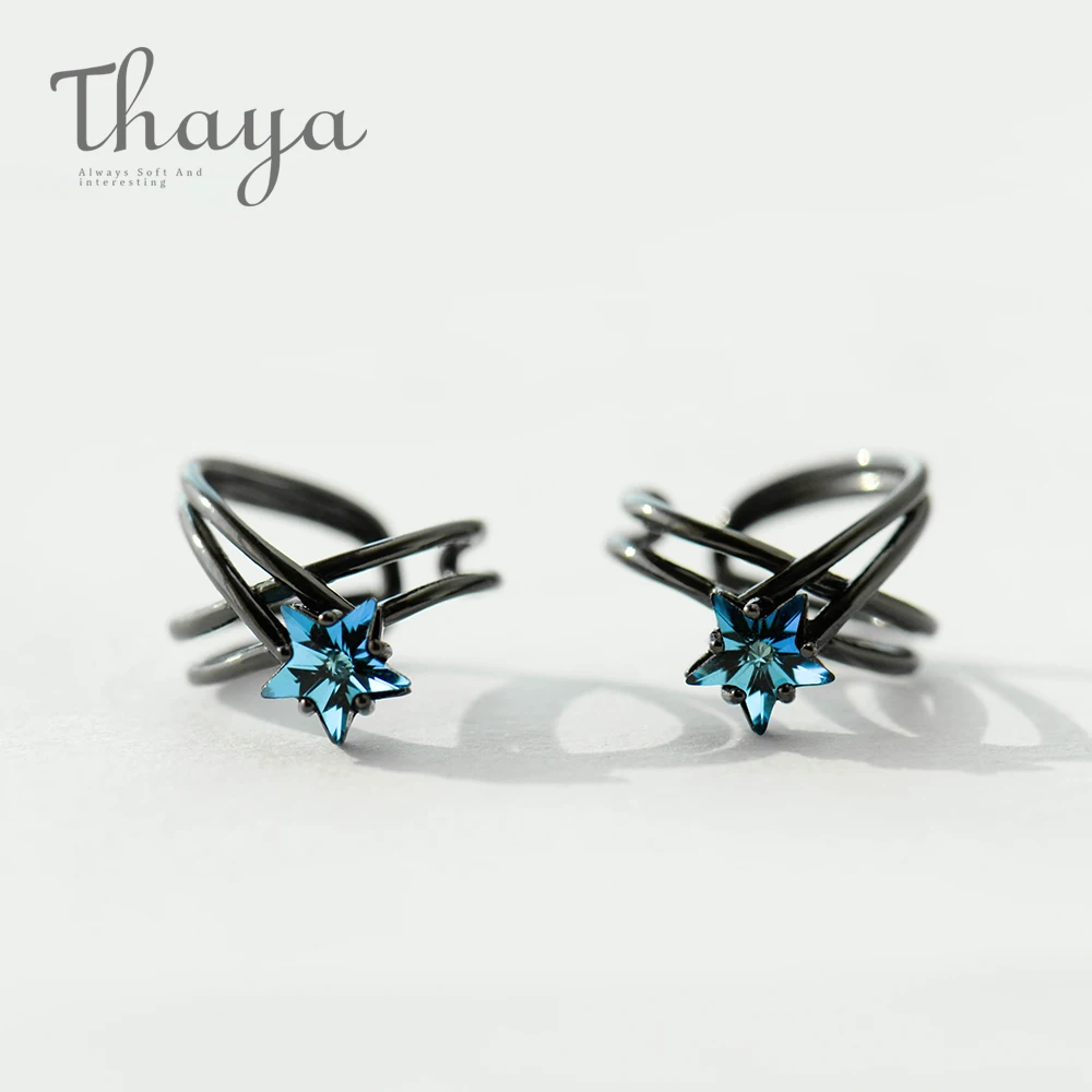Женские винтажные серьги клипсы Thaya Star Track манжеты из стерлингового серебра s925