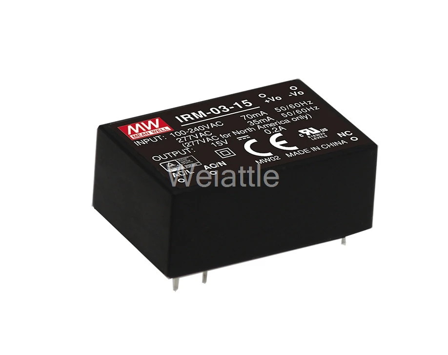 Бренд MEAN WELL представляет оригинальный IRM-03-24 24V 125mA meanwell IRM-03 3W монтируемый на
