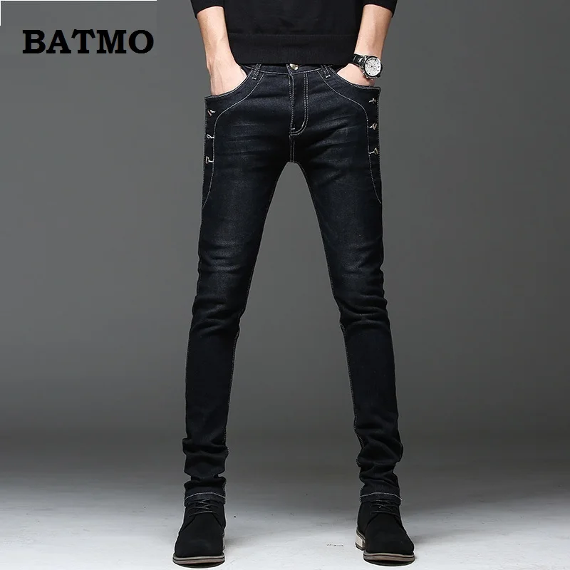 Batmo 2021 Новое поступление джинсы мужская мода Эластичность мужские высокого