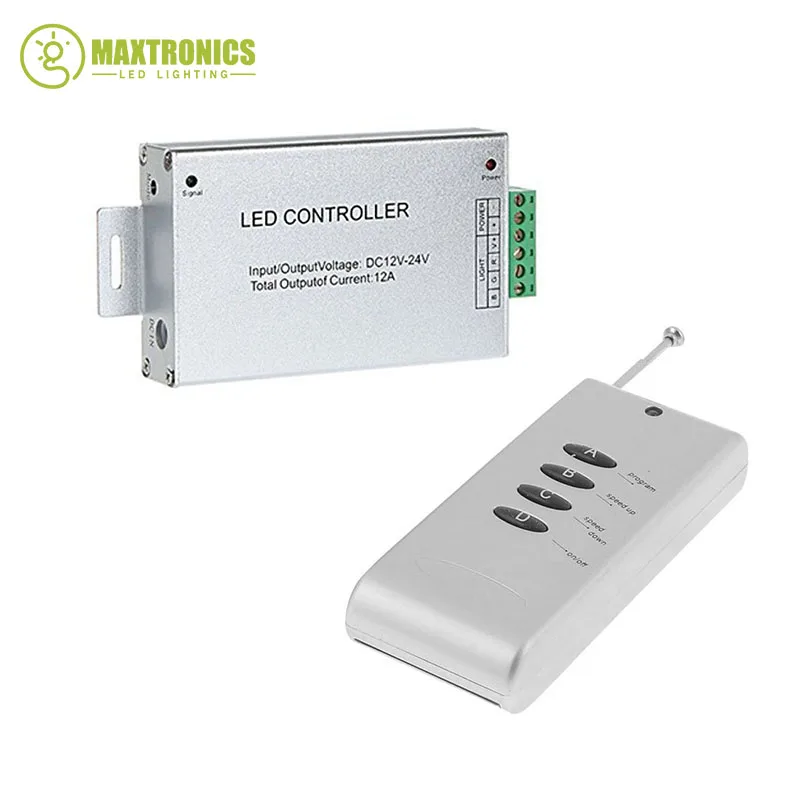 DC12V 24V 12A 4Key Беспроводной RF RGB пульт дистанционного управления светодиодная полоса