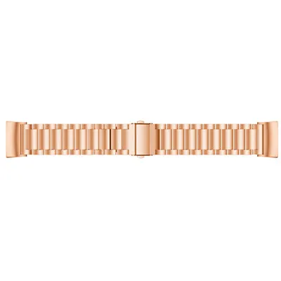 rose gold Для Fitbit Charge 3 ремешок из нержавеющей стали ремешок для Fitbit Charge 3 ремешок для часов металлический ремешок для наручных часов браслет - Цвет: rose gold