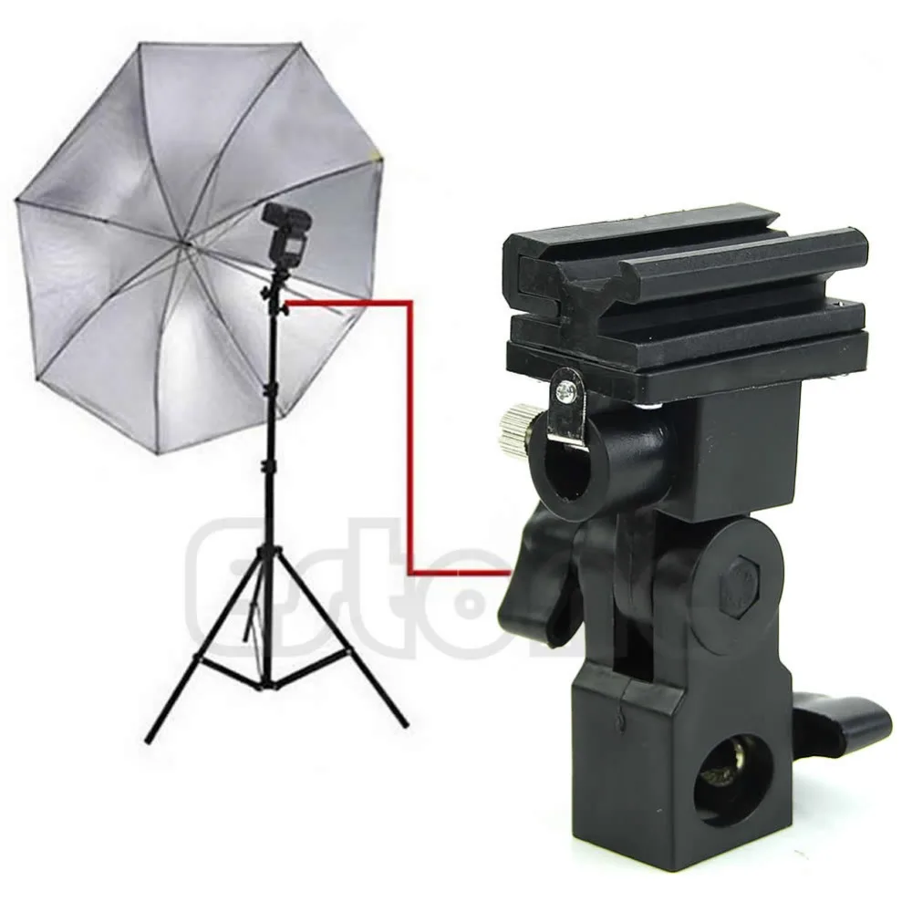 Адаптер для вспышки типа B с креплением зонта|light stand bracket|stand brackethot shoe adapter |