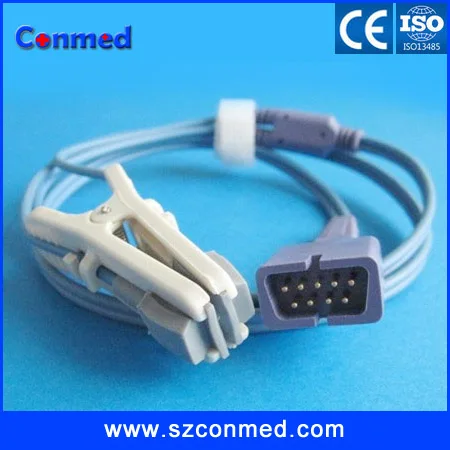 Совместимый новый датчик Nellcor 9Pin Spo2 для ветеринарии spo2 животных с кабелем длиной 1