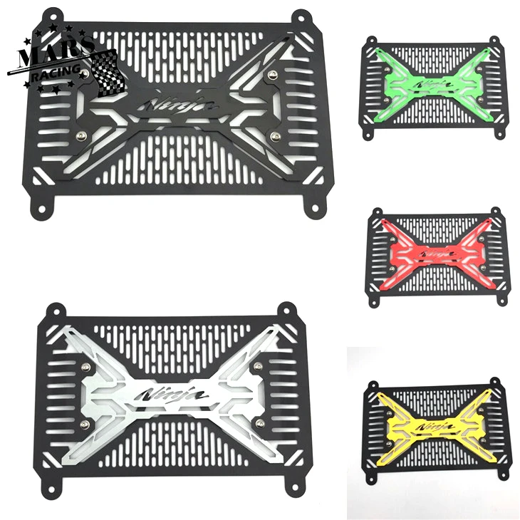 

Защитная решетка радиатора из нержавеющей стали для мотоцикла с ЧПУ, решетка радиатора, подходит для Kawasaki Ninja 400, 2017, 2018, Φ, ninja40017 '-19