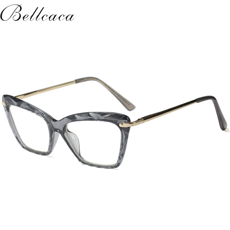 97533 Gray Bellcaca, оптические очки для женщин, новинка, модная оправа по рецепту, очки, прозрачные линзы, квадратные защитные очки, BC825 - Цвет оправы: 97533 Gray