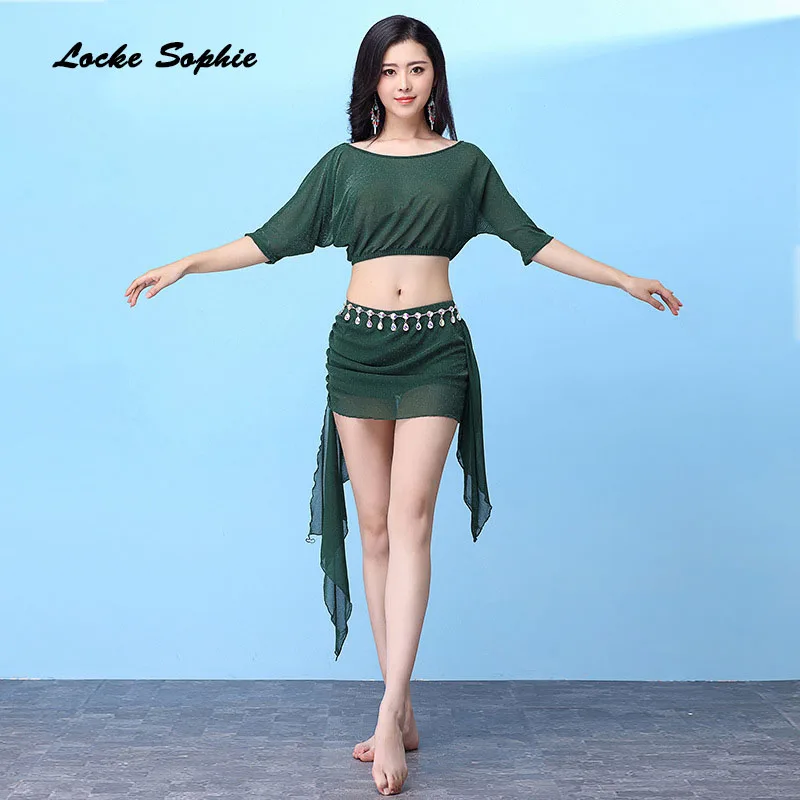 Женский костюм для танца живота комплект из 2 предметов топы и юбки лето 2018|Танец