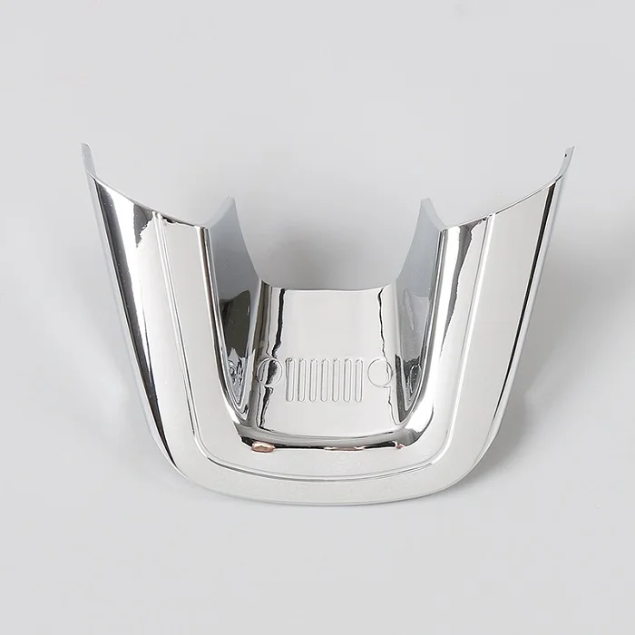 A chrome MOPAI ABS украшение для салона рулевого колеса автомобиля накладка наклейки для Jeep Renegade+ для Jeep Compass+ Стайлинг автомобиля - Название цвета: A chrome