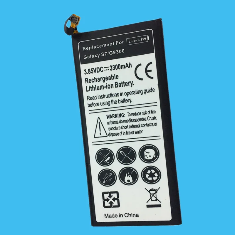 1 шт. запасная батарея 3300 мАч для Samsung Galaxy S7 высокого качества|3300mah battery|battery for