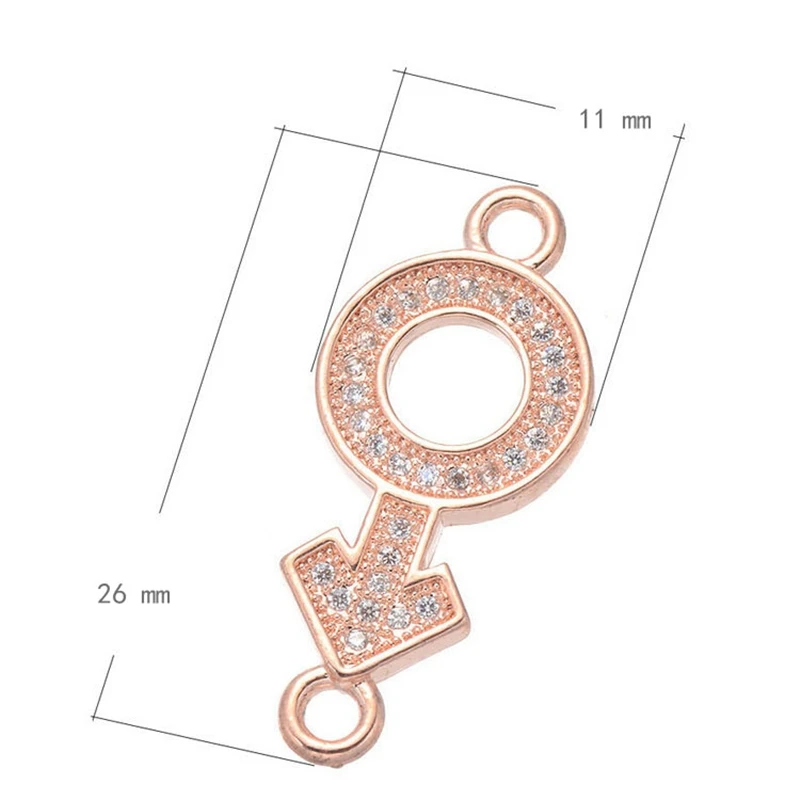 Rose Gold Juya DIY аксессуары для изготовления ювелирных изделий микро Pave циркон цветок звезда подвески-соединители для браслетов серьги аппаратный материал - Цвет: Rose Gold