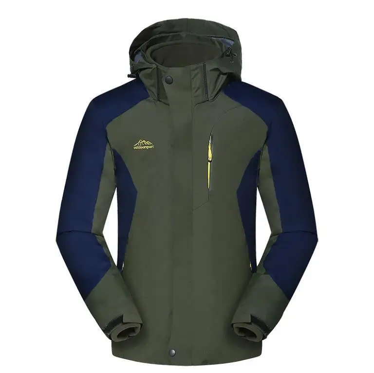 

Winter outdoor men & women windproof climbing 2 in 1 jackets waterproof breathable Thermal Camping Hiking 2-piece Windbreaker