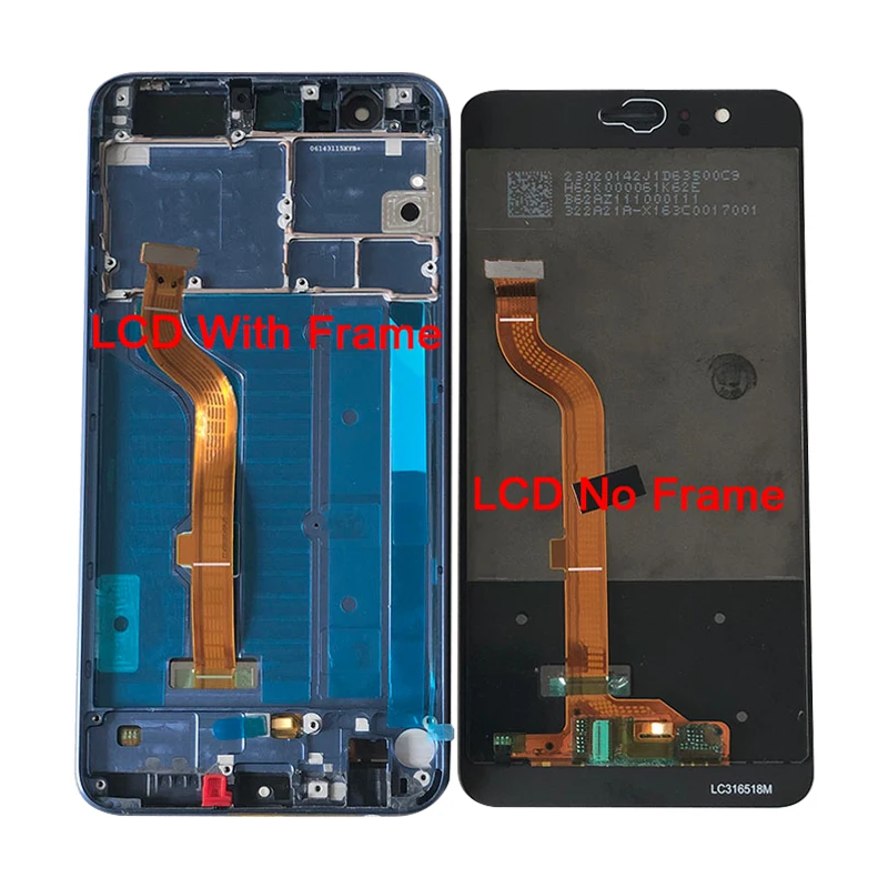 M& Sen для 5," huawei Honor 8 FRD-L02 FRD-L14 FRD-L19 ЖК-дисплей+ сенсорная панель дигитайзер Рамка для Honor 8