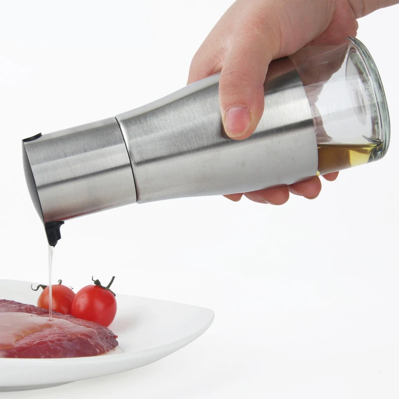 1 шт. стеклянная бутылка для масла из нержавеющей стали 304|vinegar bottle|soy bottleglass sauce bottles