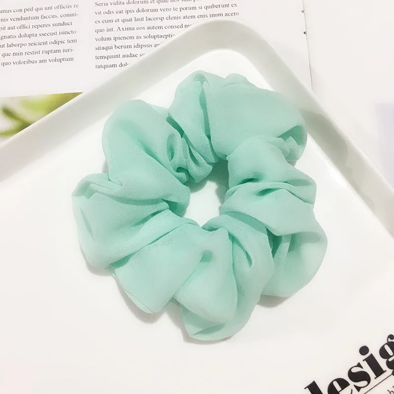 1 шт. винтажные резинки для волос шифоновые женские эластичные головной убор