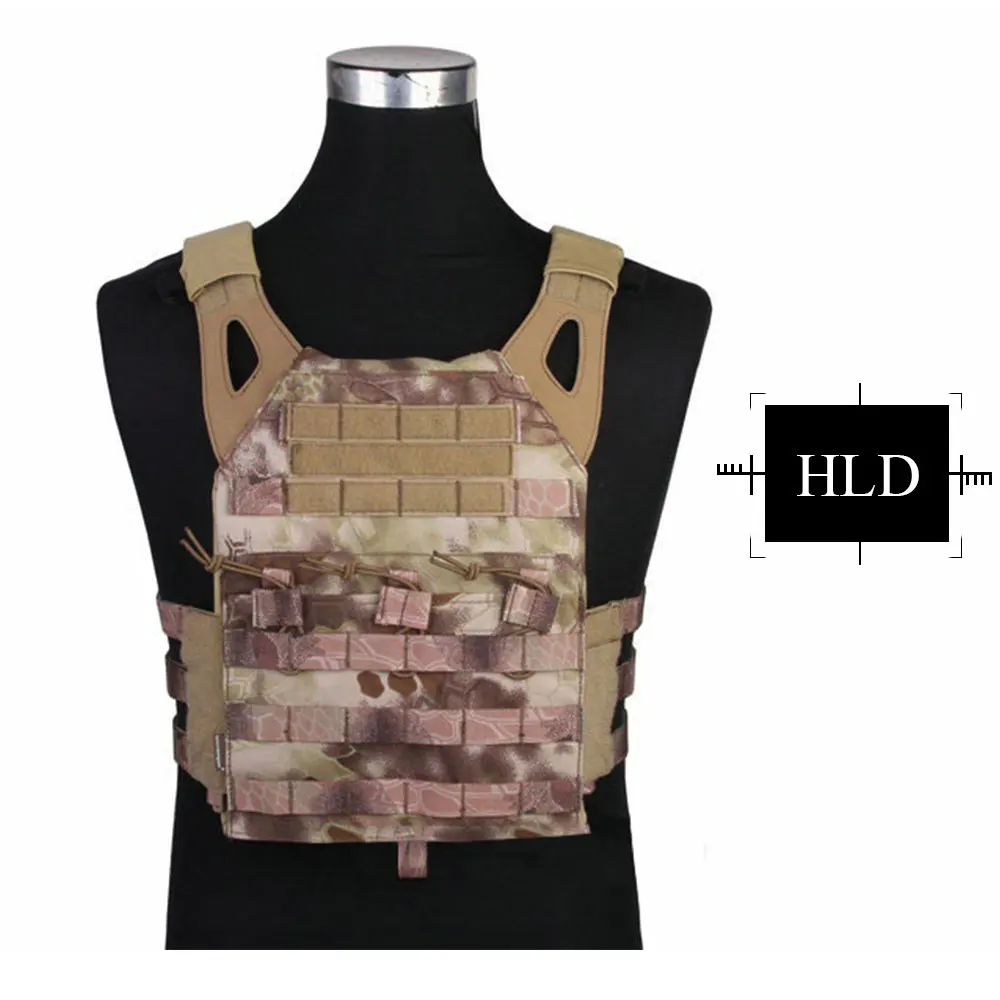 Emersongear Тактический Жилет Molle СКП жилет airosft Пейнтбол Молл жилет с груди защитная пластина Перевозчик Мультикам EM7344 - Цвет: HLD
