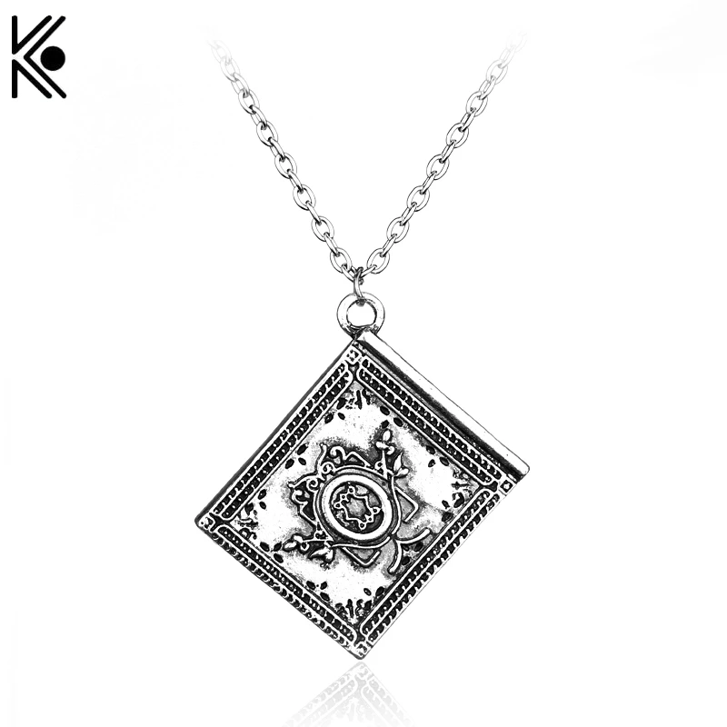 Ожерелье с подвеской Книга Генри Once Upon a Time Book объемная бижутерия из звеньев цепи