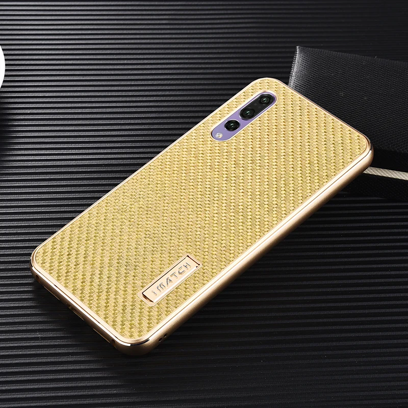 Чехол для huawei P20 Pro из алюминиевого металла+ чехол из настоящего углеродного волокна для huawei P20/P20 Pro, задняя крышка, роскошный жесткий защитный чехол