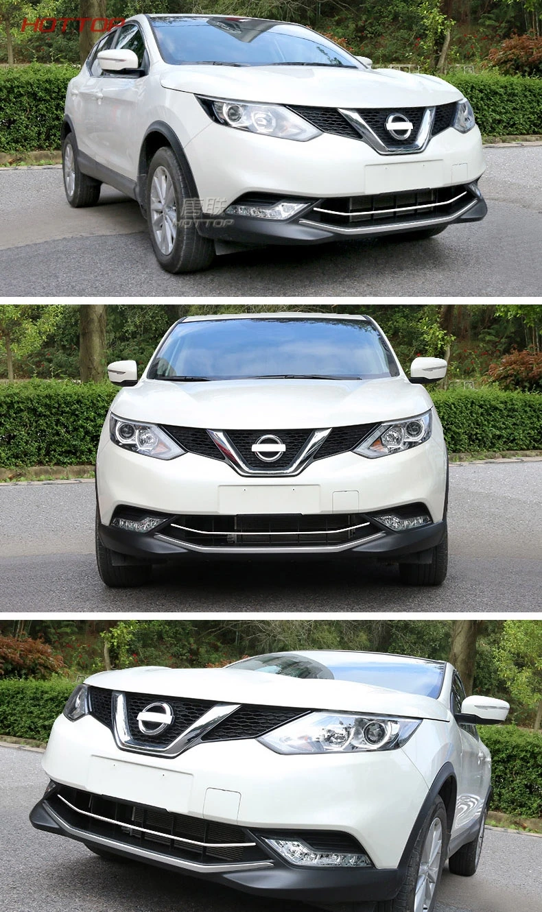 Подходит для NISSAN QASHQAI Передняя решетка решетки ACCENT Крышка нижняя сетка Отделка Стильный Молдинг