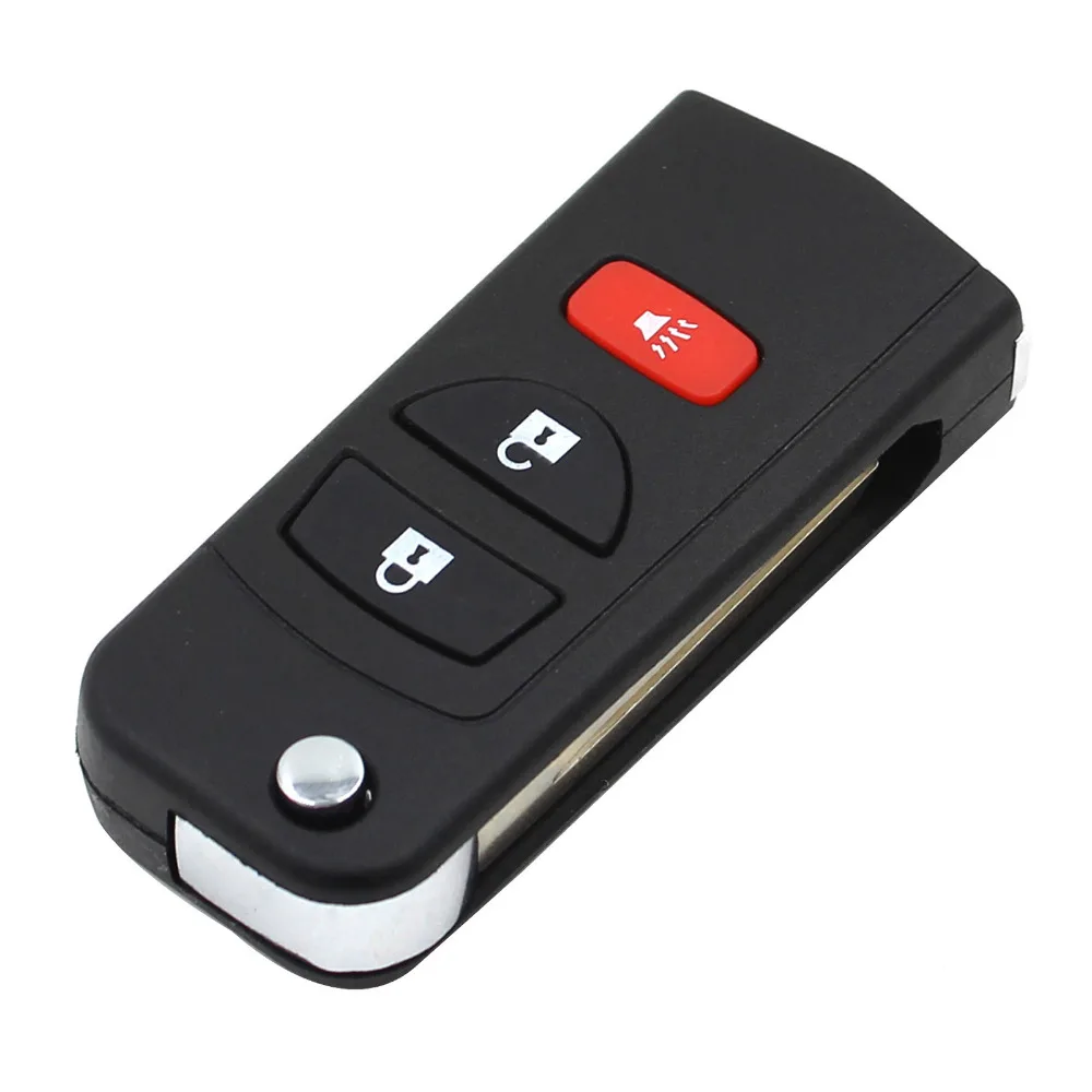 KEYYOU 5X Флип складной ремонт Uncut дистанционного FOB 3 пуговицы для Nissan Quest Мурано Armada