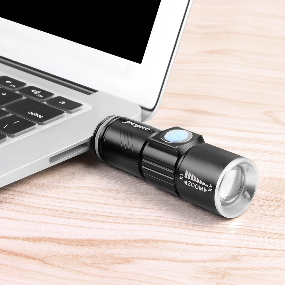 USB Портативный светодио дный фонарик Перезаряжаемые мини Torch Light Q5 3 Режимы