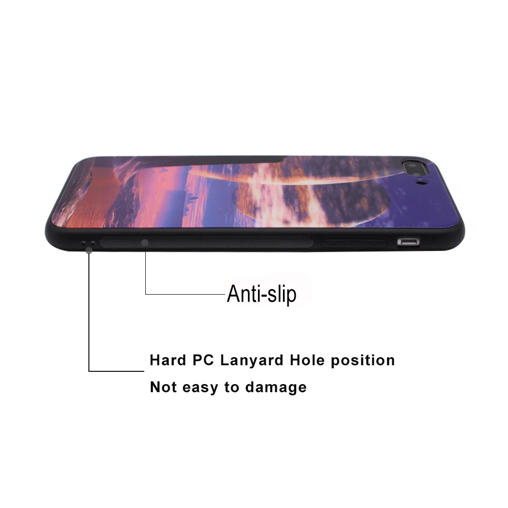 Luxury Phone Case For Coque iphone 7 Plus case Bizarre Fly Starry Sky Back Cover Shell Double funda Glass Capa Housing Apple |
