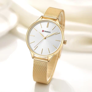 Часы CURREN женские кварцевые, Роскошные наручные, с парадным платьем