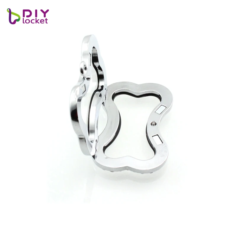 Diylocket dog bone плавающая медальон ожерелье с цепочкой магнитное стекло подвеска