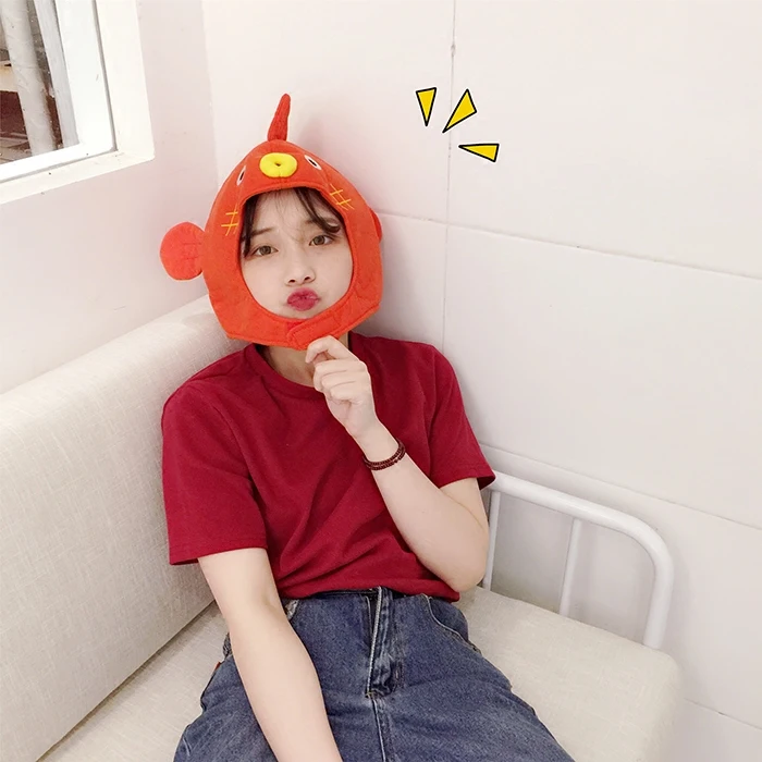 Candice guo! Супермилая плюшевая игрушка мультяшная рыба Воздушная мягкая головная