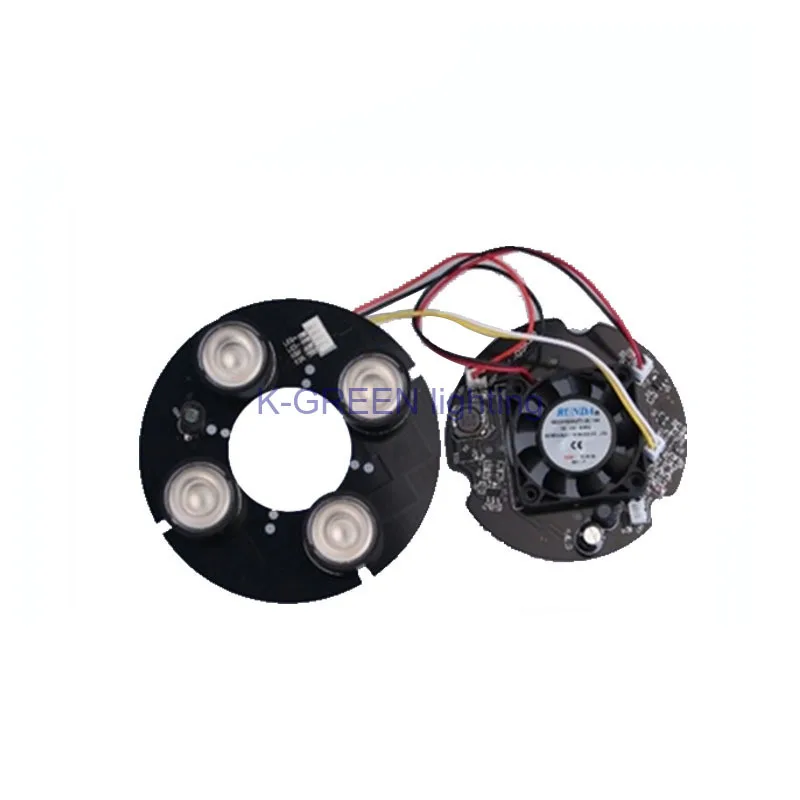 

10X High power led 850nm infrared illuminated board plate with the fans for CCTV Camera free shipping