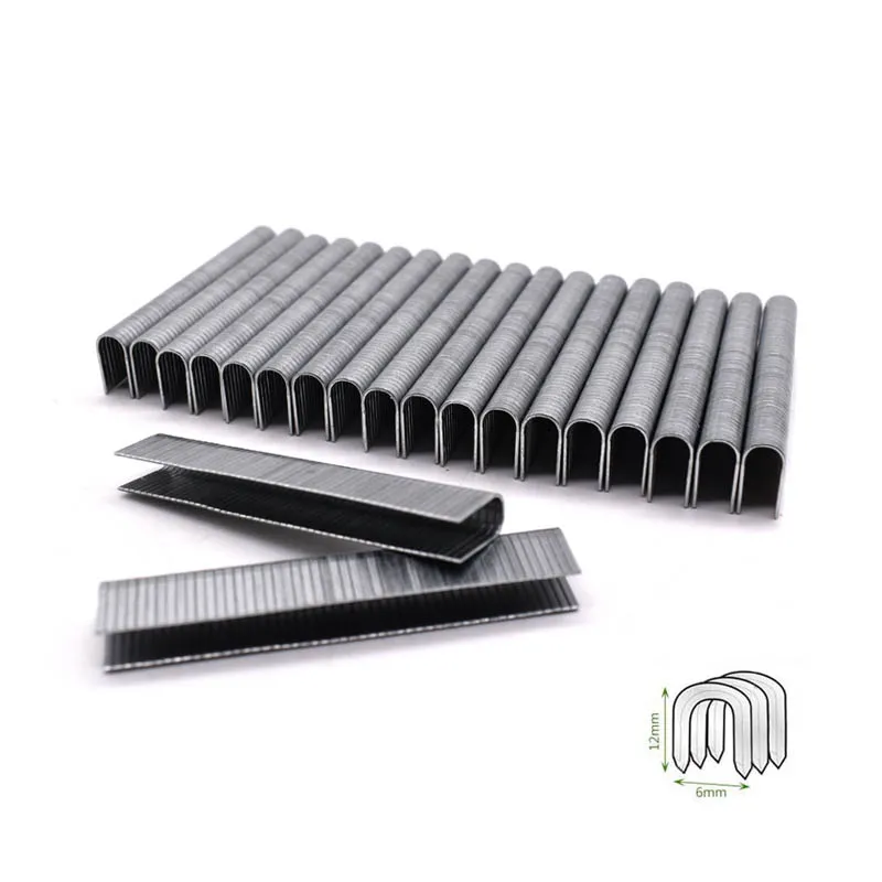 1000Pcs U-staples 1000 шт t-гвозди u-скобы дверные скобы для 3 в 1 ручной гвоздь степлер для мебели - Цвет: 1000Pcs U-staples