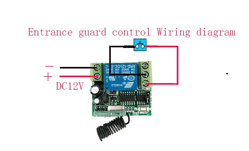 Миниатюрный беспроводной пульт дистанционного управления 12 В 24 постоянного тока