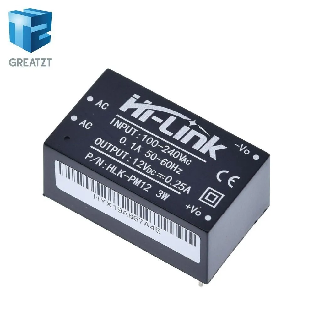 HLK PM01 PM03 PM12 AC DC 220V 5V/3 3 V/12V Мини источника питания модуль интеллигентая (ый) бытовой