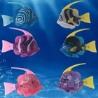 Новинка! Рыба для домашних животных! Плавающие электронные рыбы с питанием от батарейки для рыбалки, украшения аквариума, рыбные фонарики, игрушки для воды, 6 шт.лот