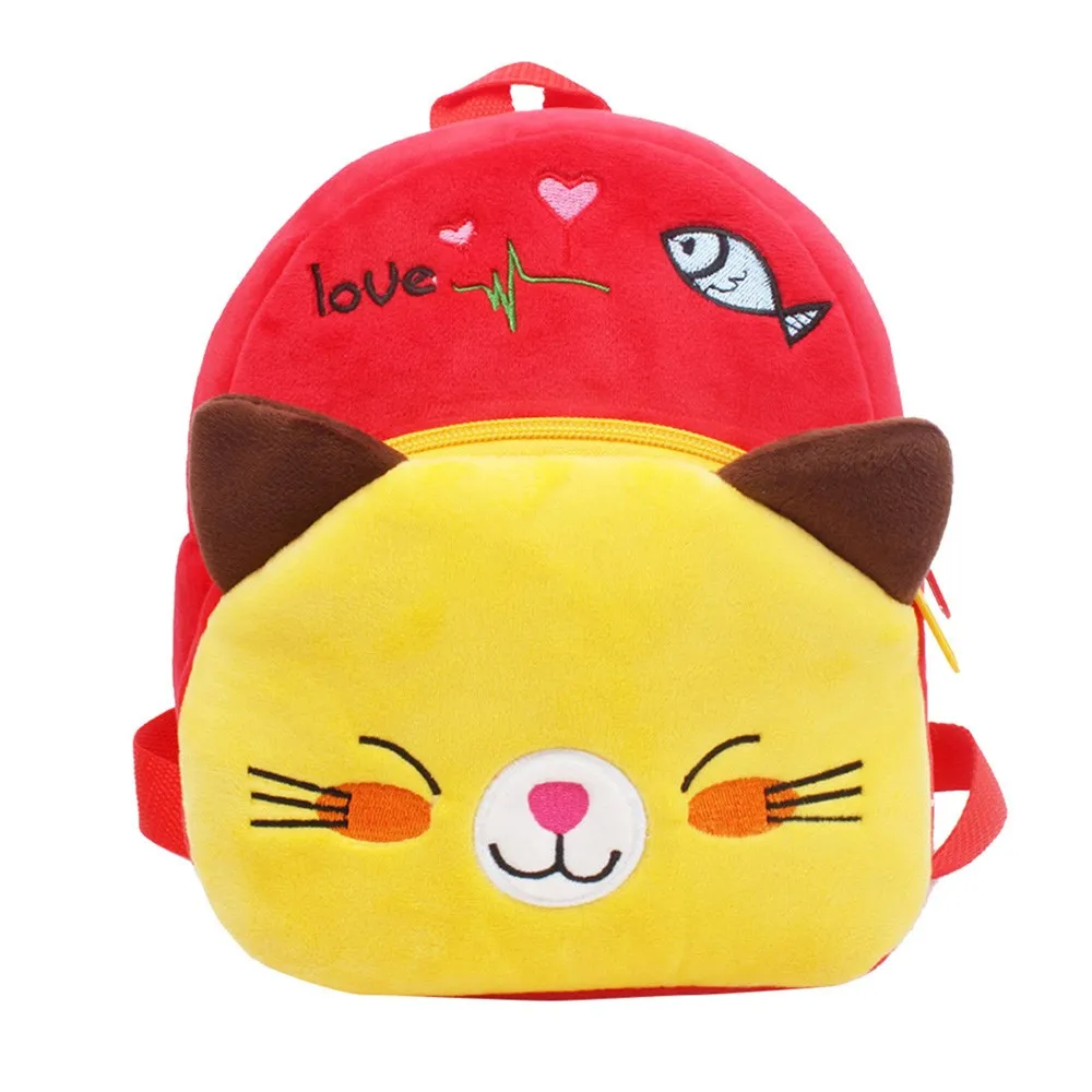 Cute Cartoon Baby Plush Backpack Toy School Bag Mini Animal Shape Plush Backpacks Kids Outdoor Travel Pack Bag Student#K4