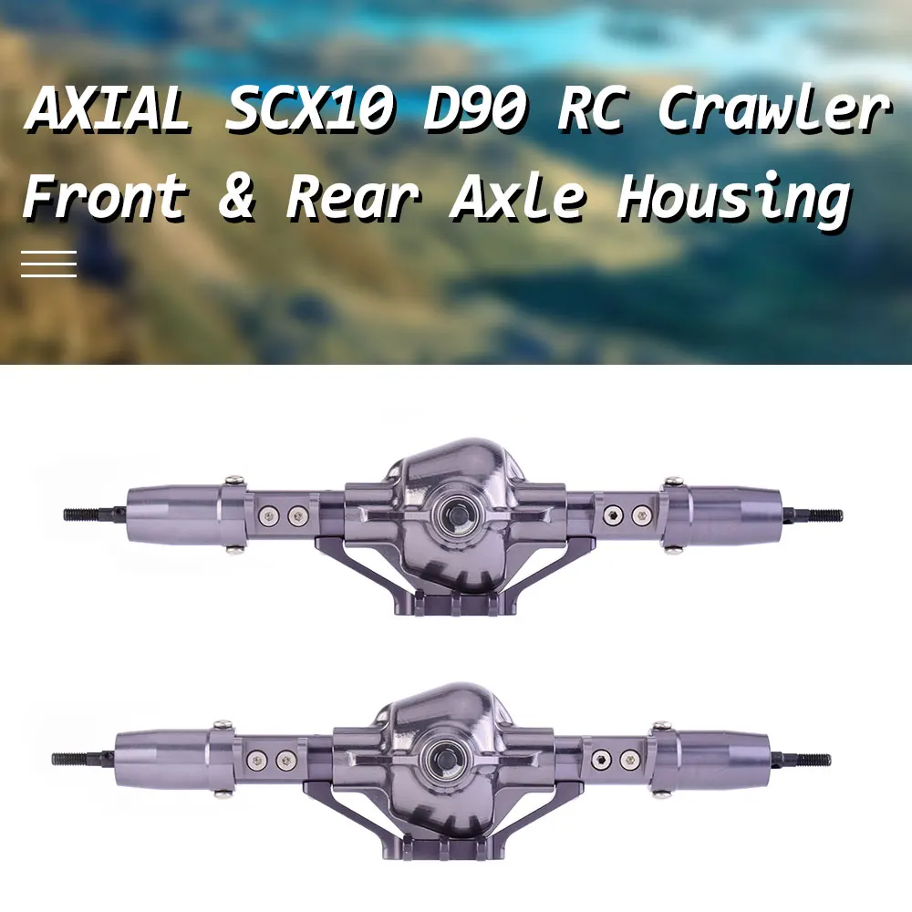 

2Pcs Titanium Color Metal Front and Rear Axle Transmission Kit for 1/10 AXIAL SCX10 RC4WD D90 Crawler Off-road RC Car Model