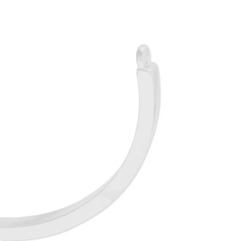 20 шт. посеребренные изогнутые боковые соединители для браслетов ручная